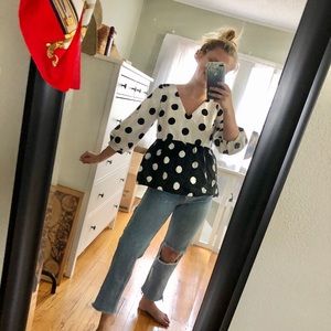 ASOS polka dot top